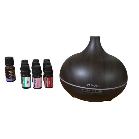 Vamoar Essential Aromatherapy Oil Diffuser & Oils - Picture 1 of 5